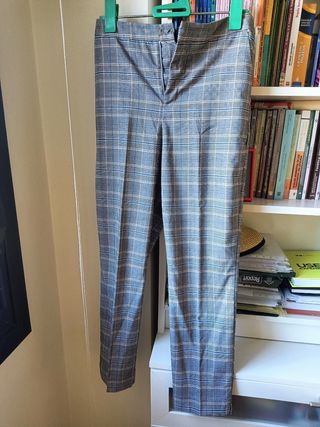 Conjunto pantalón y chaleco cuadros