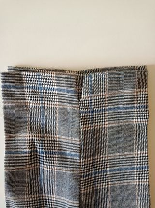 Conjunto pantalón y chaleco cuadros