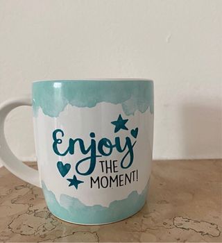 mug bianca/azzurra 50 anni Nuova 