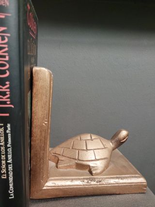 Pareja Sujetalibros Soporte Vintage madera maciza