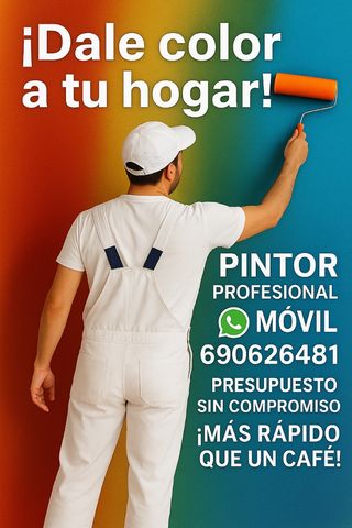 ✨Pintor de confianza, rápido, limpio i económico 