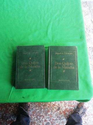 2 libros Don Quijote de la Mancha 1,2 partes