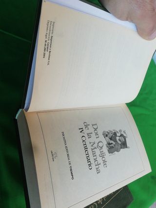 2 libros Don Quijote de la Mancha 1,2 partes
