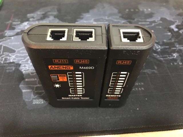 Comprobador tester cables rj45 y rj11