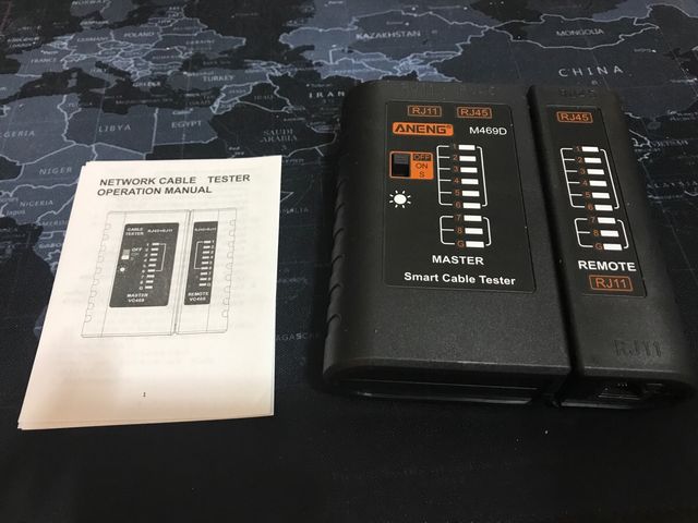 Comprobador tester cables rj45 y rj11