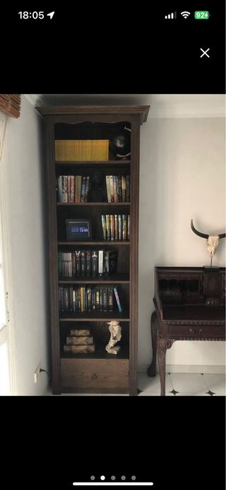 Libreria y escritorio estabteria de madera