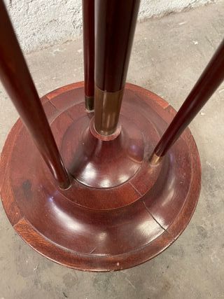 ✅mesa auxiliar antigua artdeco madera maciza