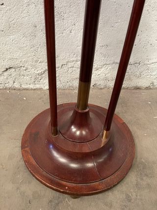 ✅mesa auxiliar antigua artdeco madera maciza