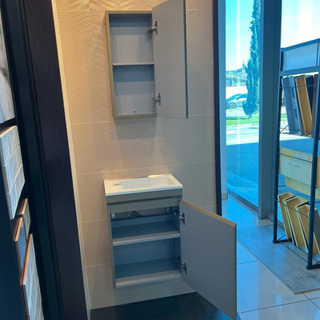 Mueble de Baño + Lavabo + Armario con Espejo