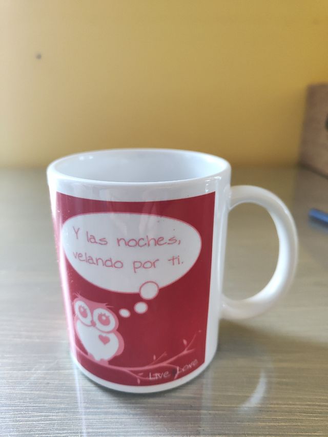 Taza amor búho