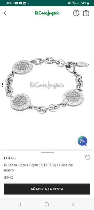 Pulsera Lotus Acero