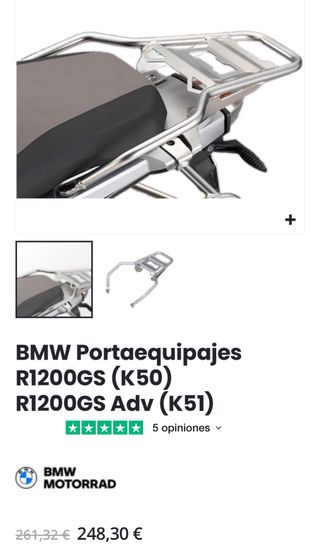 Herrajes maletas bmw r1200gs