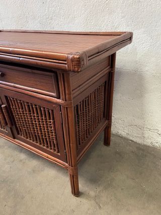 ✅comoda madera y bambu original 70 becara