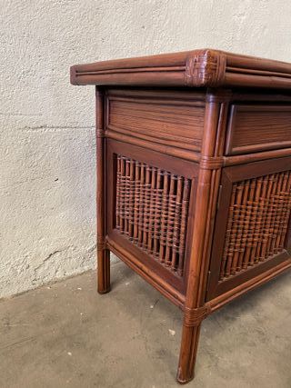 ✅comoda madera y bambu original 70 becara