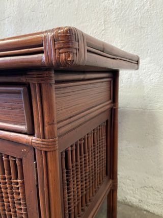 ✅comoda madera y bambu original 70 becara