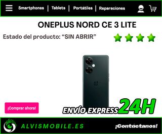 💥Oneplus Nord Ce3 Lite 256GB Negro "Sin abrir"💥