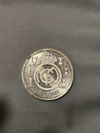 Moneda de plata real madrid 