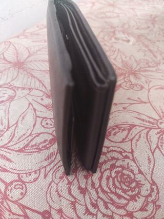 Cartera caballero piel