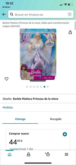 Barbie Muñeca Princesa de la nieve dreamtopia