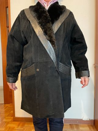 abrigo de piel vintage