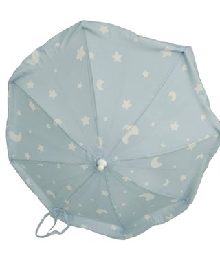 Sombrilla paseo bebé celeste lunas y estrellas