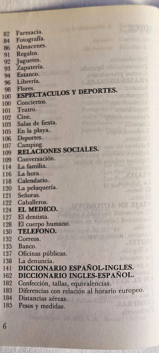 Guías de conversación de inglés y francés Yale