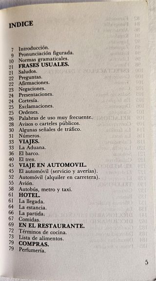 Guías de conversación de inglés y francés Yale