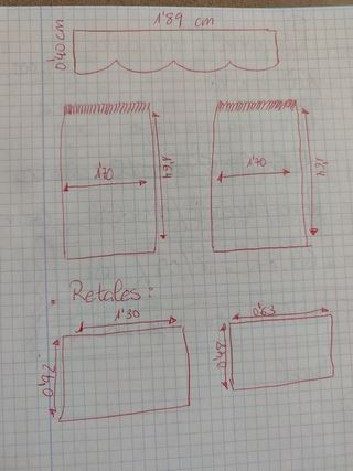 Bonitas Cortinas + 2 retales