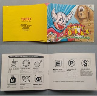 NINTENDO NES MIGHTY BOMB JACK COMPLETO PAL B ESP