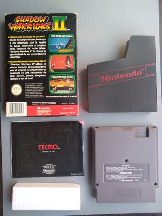 NINTENDO NES SHADOW WARRIORS I Y II COMPLETOS