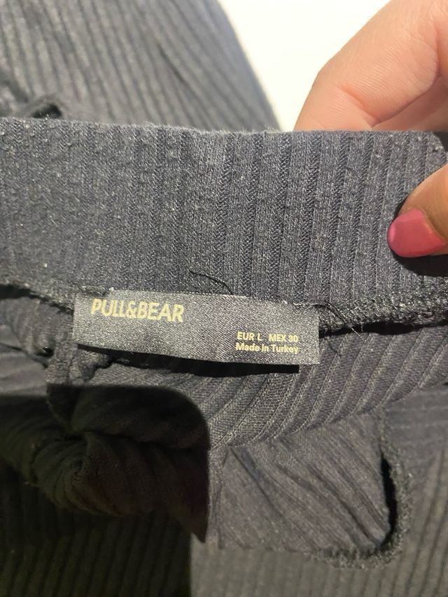 Pantalón flare canalé