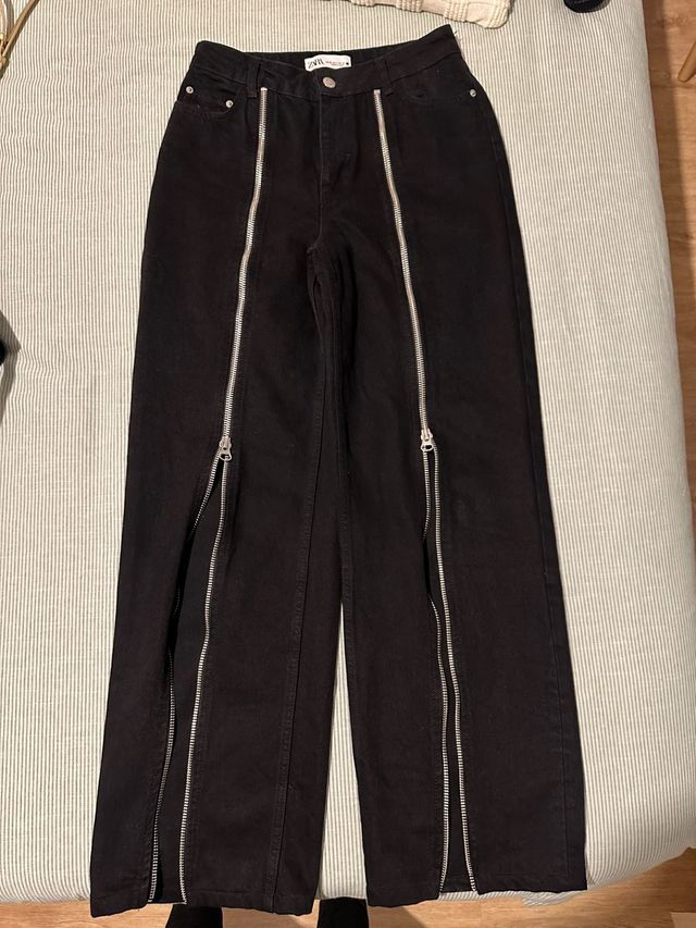 Pantalones Zara cremalleras