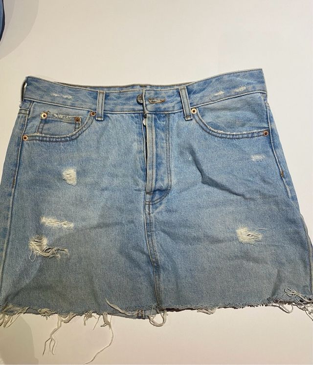 Falda vaquera corta 