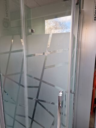 Mampara de plato de ducha angular