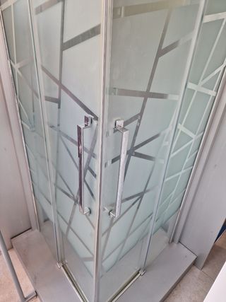 Mampara de plato de ducha angular