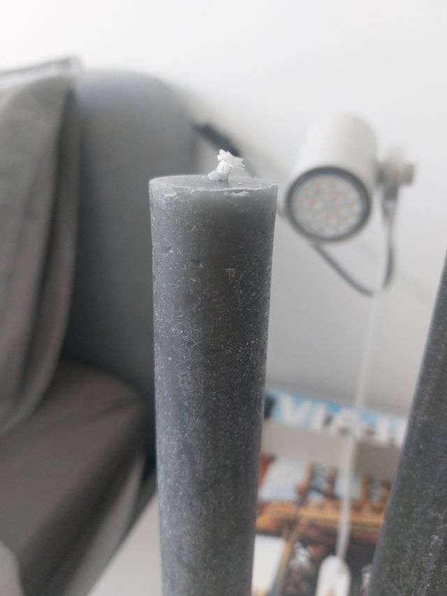 Portavelas + velas nuevo