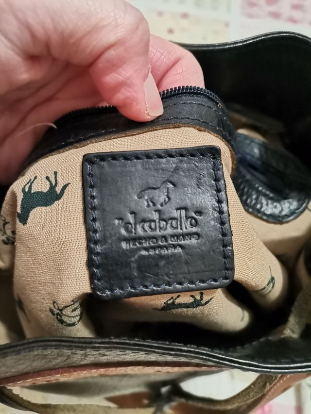 bolso de cuero marca el caballo
