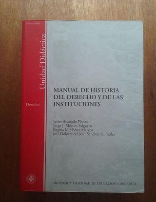 MANUAL DE HISTORIA DEL DERECHO Y DE LAS INSTITUCIO