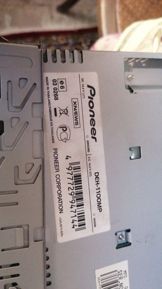 Radio CD MP3 Pioneer DEH 1100MP coche