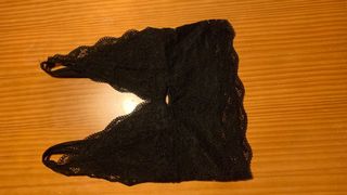 Top de encaje de fiesta negro