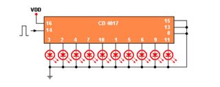 Integrado CD4017