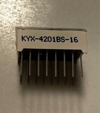 Panel Led Rojo KYX4201BS-16