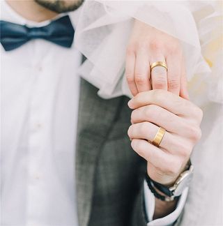 Conjunto de anillos de Alianzas de Titanio puro