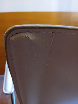 Silla de ruedas polipiel oficina u escritorio