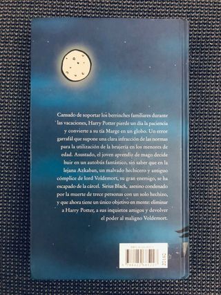 Libro Harry Potter y el Prisionero de Azkaban
