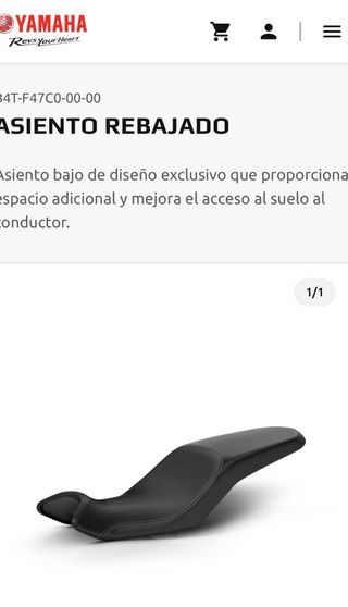 Asiento original rebajado Yamaha Tracer 7