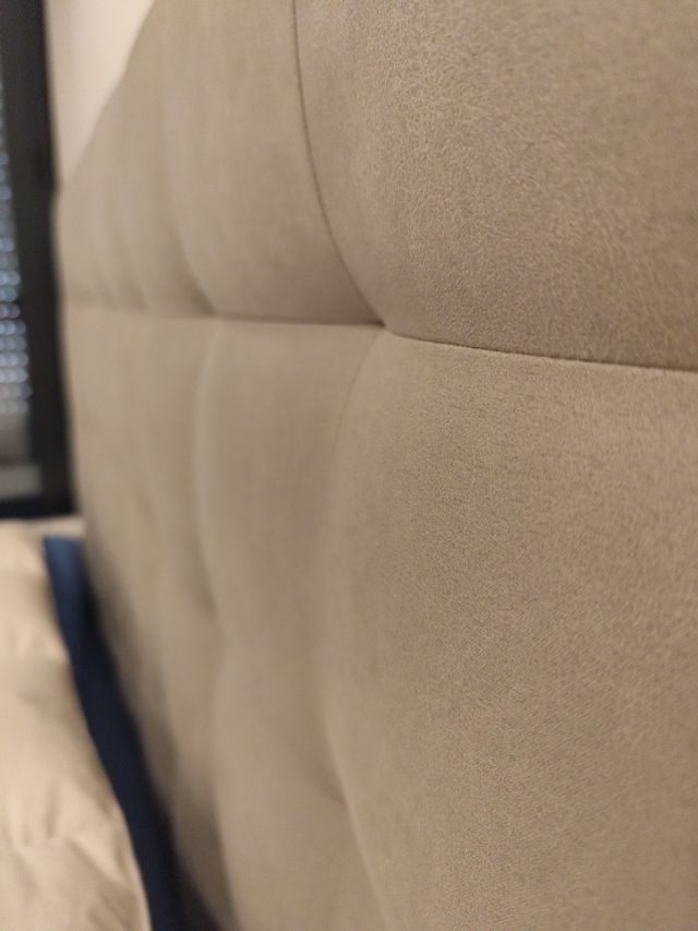 Cabecero 150/160 tapizado antimanchas gris