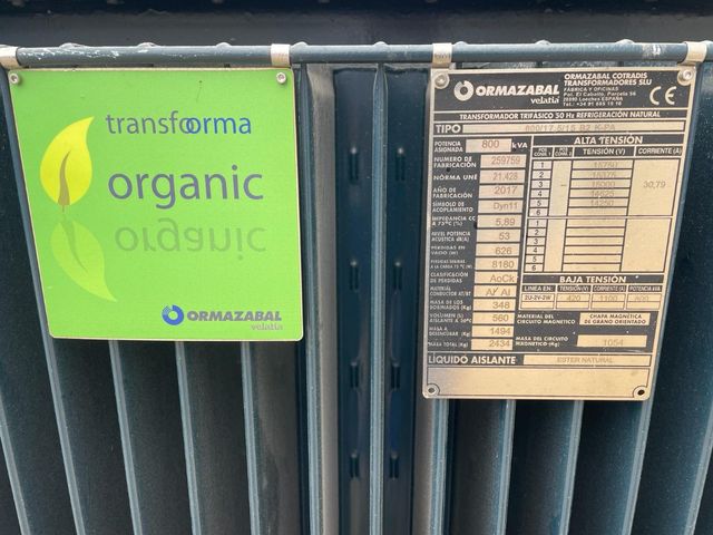 Transformador media tension 800kvas