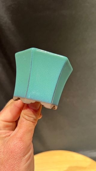 MACETA BONSAI MAME CASCADA JAPONESA VERDE TURQUESA