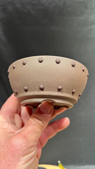 MACETA BONSAI MAME REDONDA JAPONESA SIN ESMALTE